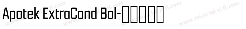 Apotek ExtraCond Bol字体转换